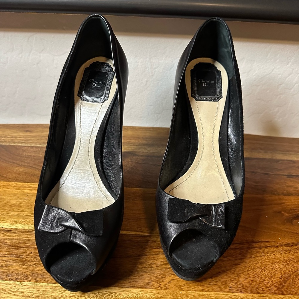 Christian Dior Peep Toe High Heels